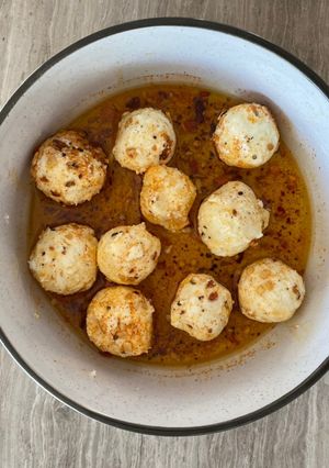 A picture of Labneh cheese balls | homemade delicious cheese balls & spread ✨.