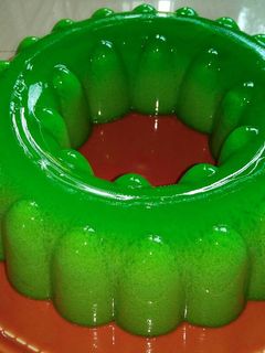 Foto resep Puding lumut tanpa jus pandan