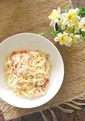Foto resep Spaghetti Carbonara Simple
