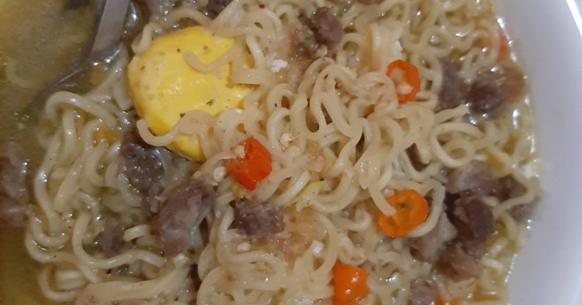 609 resep  mie kuah  daging enak dan sederhana Cookpad