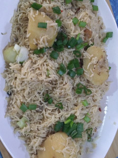 A picture of Aloo Pulao.