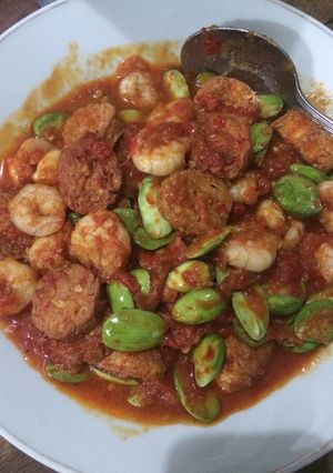 Foto resep Sambel goreng udang pete