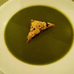A picture of Spinach soup#themechallenge.
