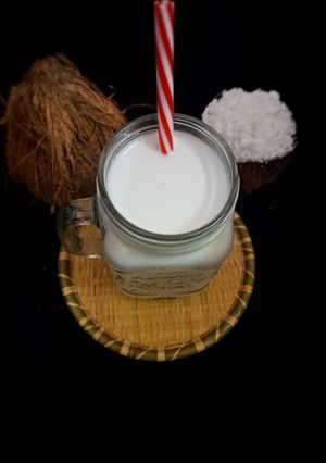 A picture of Homemade Coconut Milk.