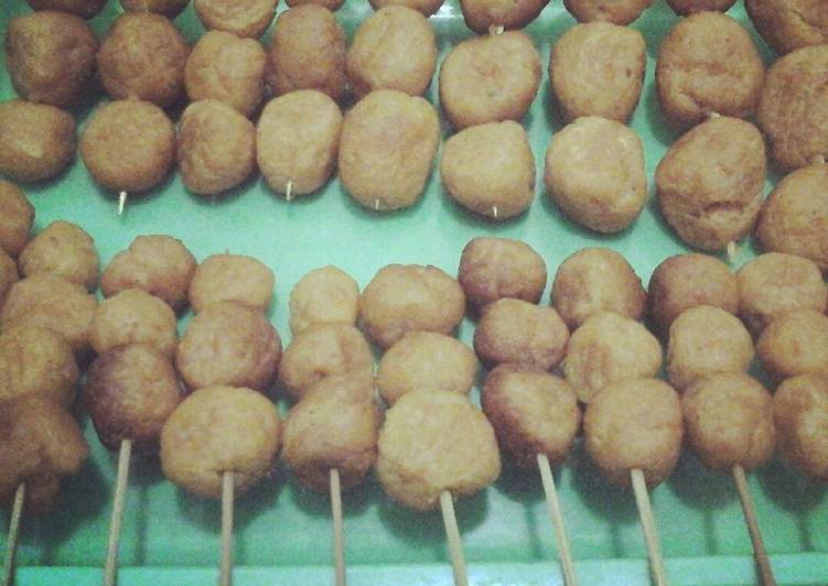 Sate Donat ubi jalar orange meriahkan aqiqahan