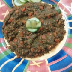 A picture of Gajar palak methi ki sabzi.