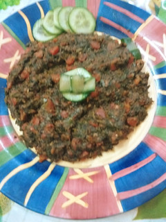 A picture of Gajar palak methi ki sabzi.
