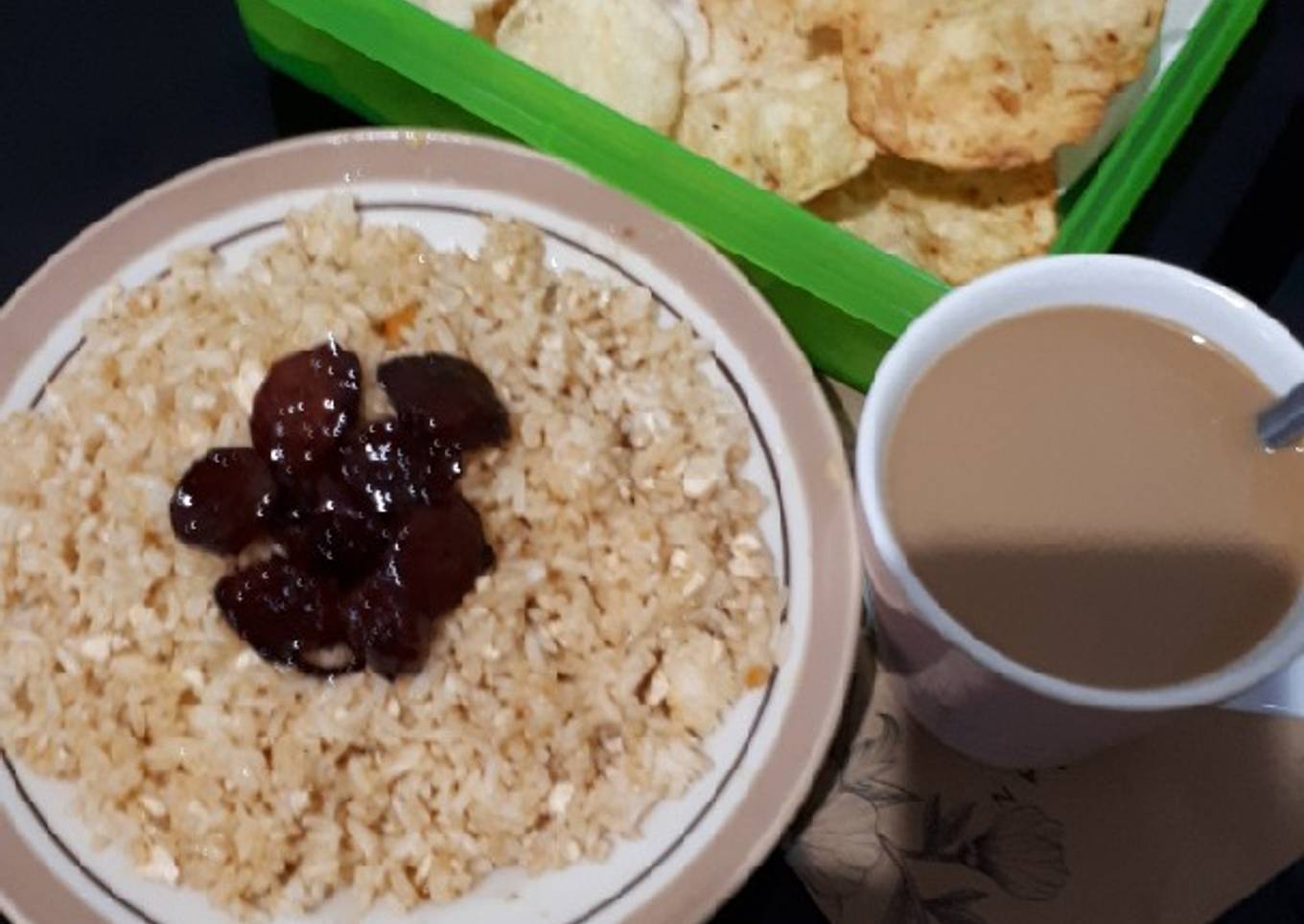 Nasi Goreng Telur Asin Lap jiong (Non Halal)