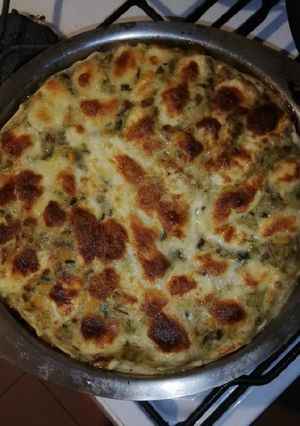 Una foto de Tarta de verduras y queso