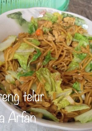 Foto resep Mie goreng telur sederhana