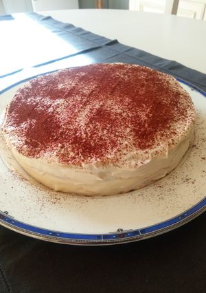Une photo de Gâteau de crêpes façon tiramisu