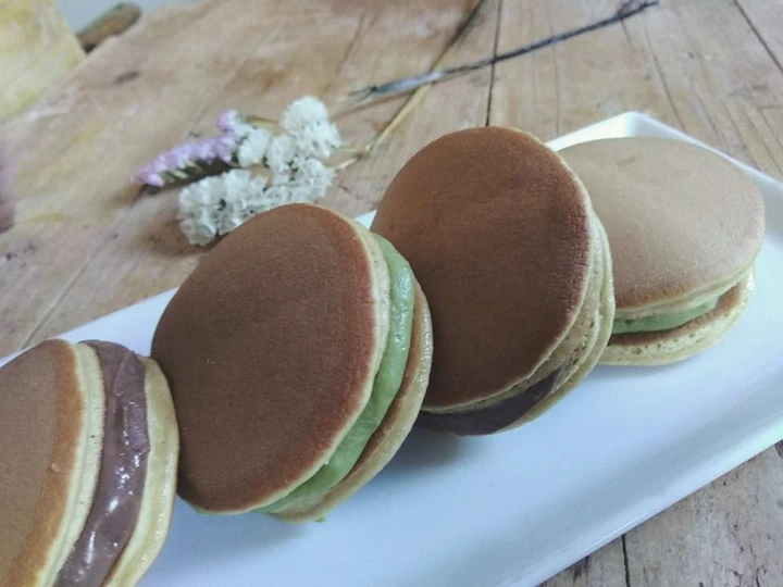 Receta Dorayakis de té matcha y chocolate (Pastelillos de Doraemon)  que Delicioso