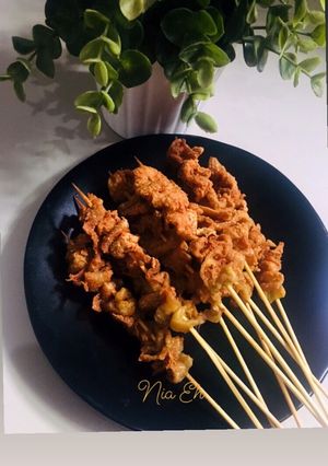 Foto resep Sate Kulit Ayam Lalapan Krispy