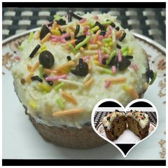 A picture of Wheat flour banana muffins.