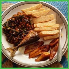 A picture of Yam chips.