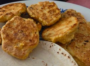 Una foto de Nuggets veganos