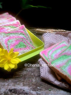 Foto resep Roti tawar warna-warni (tanpa telur)