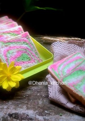 Foto resep Roti tawar warna-warni (tanpa telur)