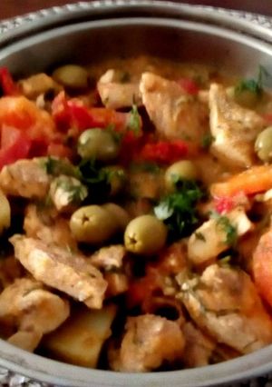 Una foto de Estofado!! de Pechuga de Pollo con aceitunas