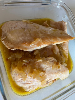 Una foto de Filetes de pollo en salsa