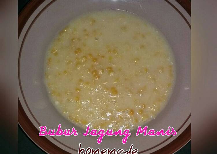 Bubur Jagung Manis homemade ala mama zeo