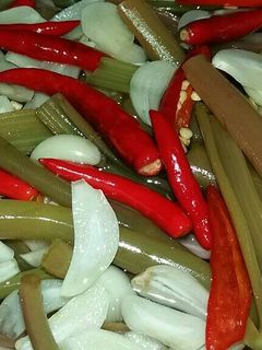 Hình của món Dưa rau muống.