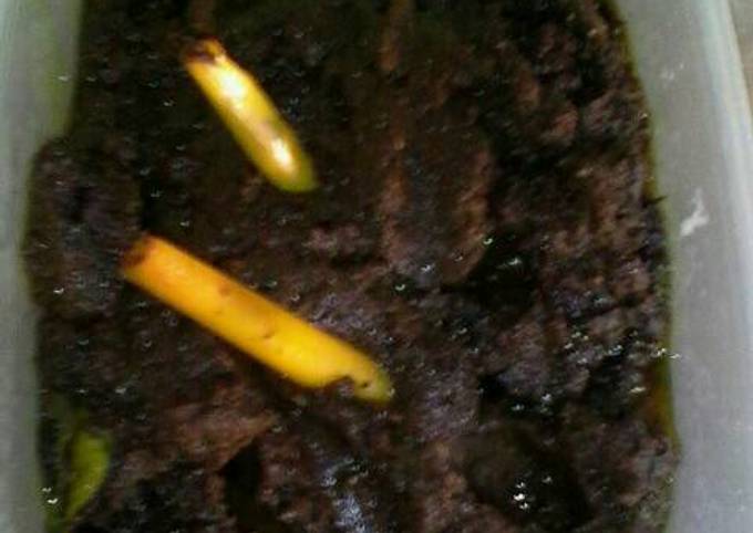 Cara Gampang Membuat Bumbu rawon untuk porsi banyak yang Enak Banget