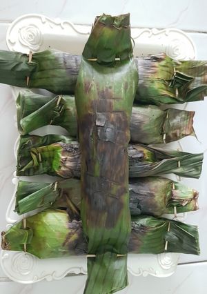 Foto resep Nasi bakar Sambal Teri