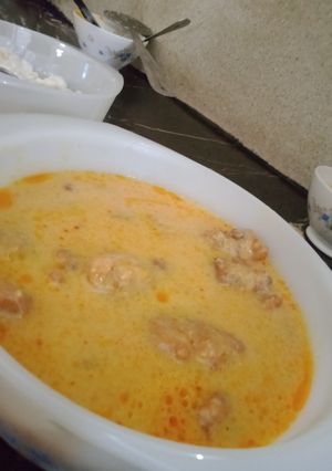 A picture of Karhi pakora.