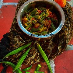 A picture of Bhindi ki Sabzi.