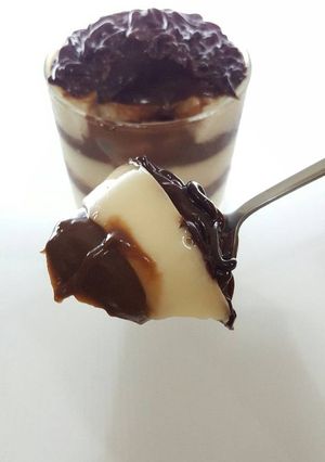 Foto resep Pudding Susu Vla Coklat