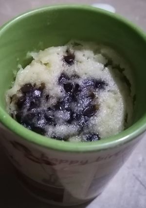 A picture of Microwave vanilla mug cake.