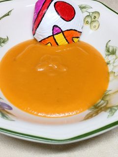 Una foto de Crema de calabaza y batata en olla a presión