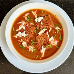 A picture of Beetroot Amla Soup.
