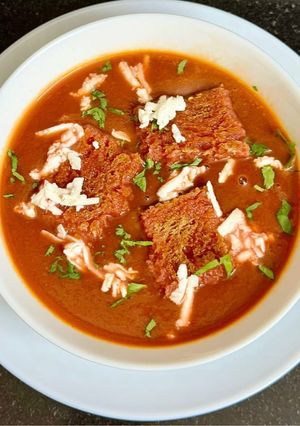 A picture of Beetroot Amla Soup.