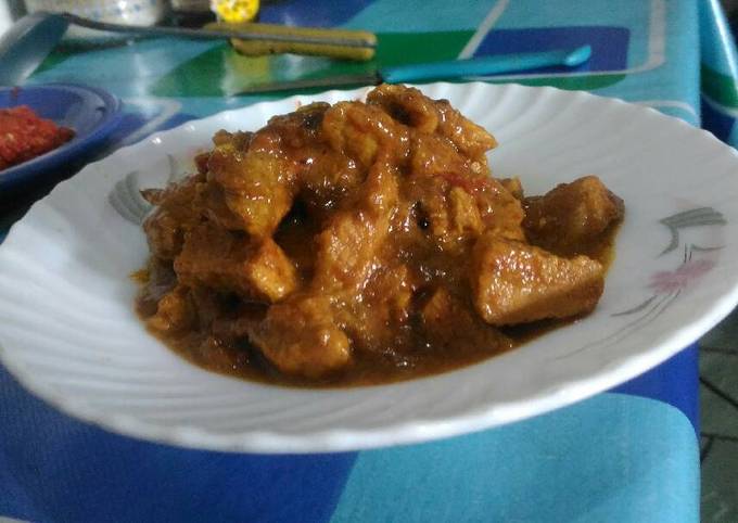 Resep: Daging bumbu kuning Kekinian