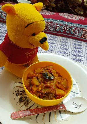 A picture of पपीता की चटपटी सब्जी 🤤.