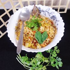 A picture of Spanish rice.