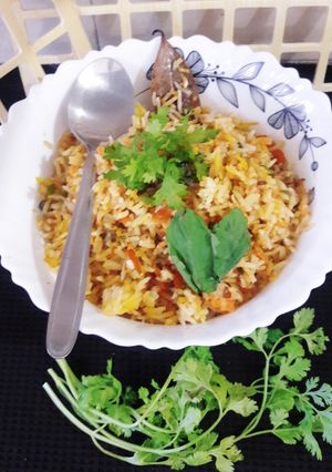 A picture of Spanish rice.