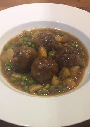 Una foto de Albóndigas con sepia