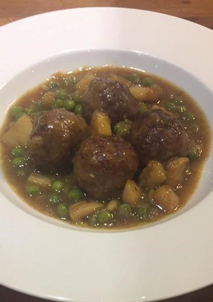 Una foto de Albóndigas con sepia