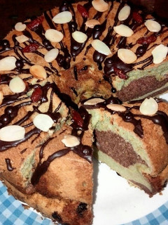 Foto resep Chiffon Cake Marble Coklat Green Tea