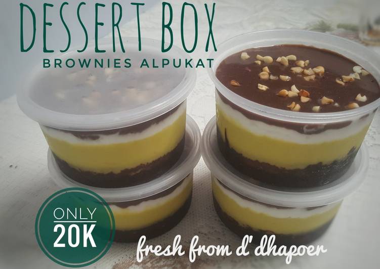 Dessert Box Brownies Alpukat