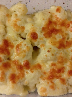 Una foto de Coliflores gratinadas con bechamel de castañas y queso viejo