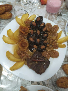 صورة لوصفة طاجين الحلو باللحم
