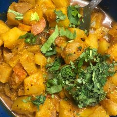 Raw papaya sabji A picture of Raw papaya sabji.