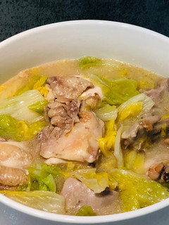 白醬土雞肉燉白菜 的食譜成品照片
