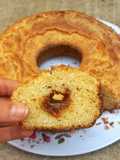 Budín húmedo de ricota con corazón de dulce de leche