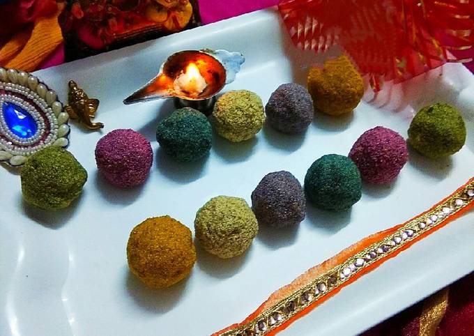 Colourful Rava Ladoos