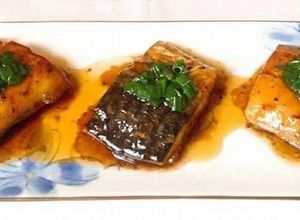 Hình của món Cá sốt xì dầu.